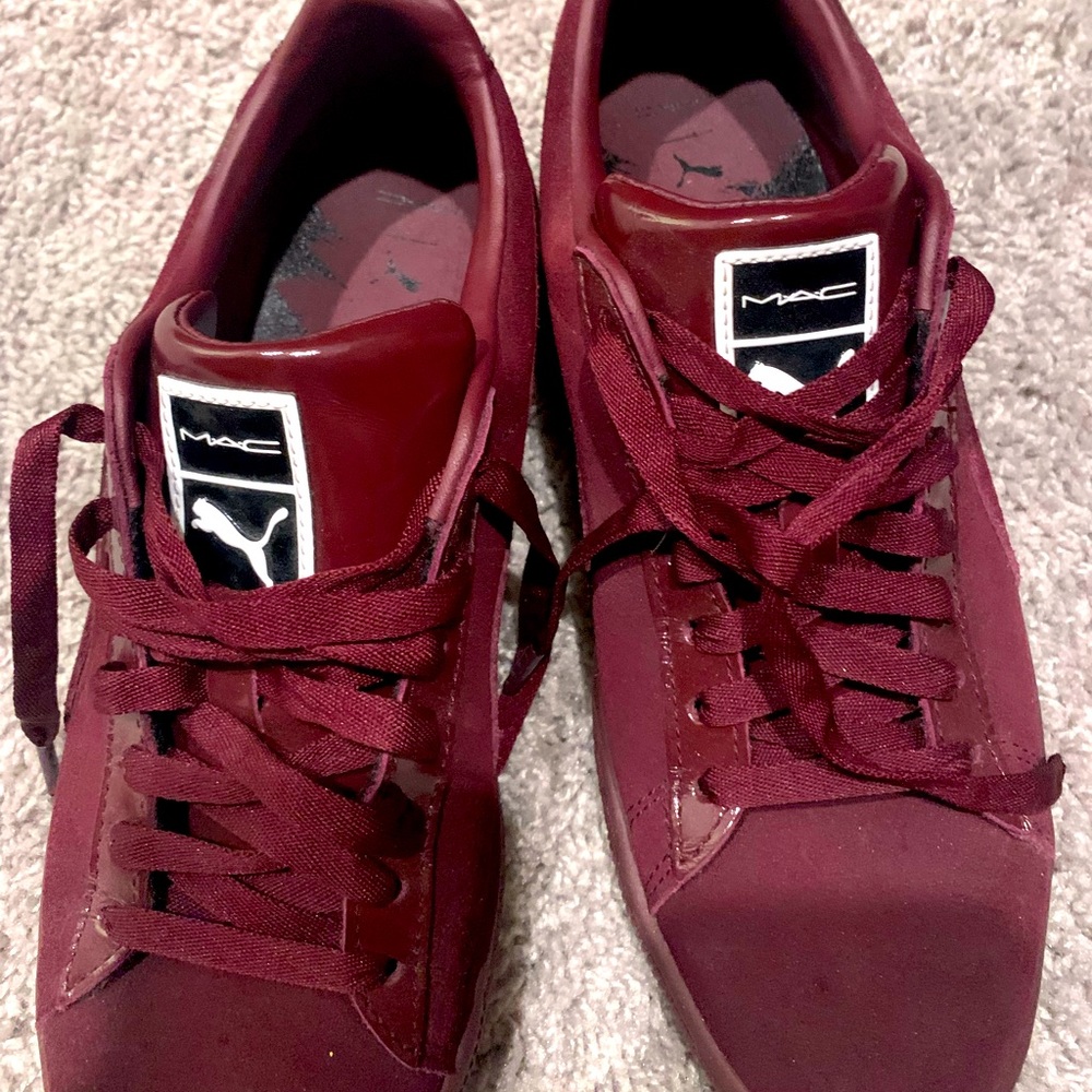 Puma x MAC low top suede sneakers